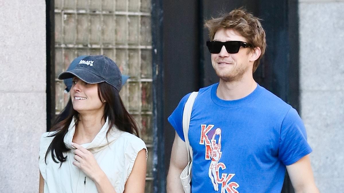 Taylor Swift's ex Joe Alwyn looks cozy with costar Mary Beth Barone as they shoot new rom-com