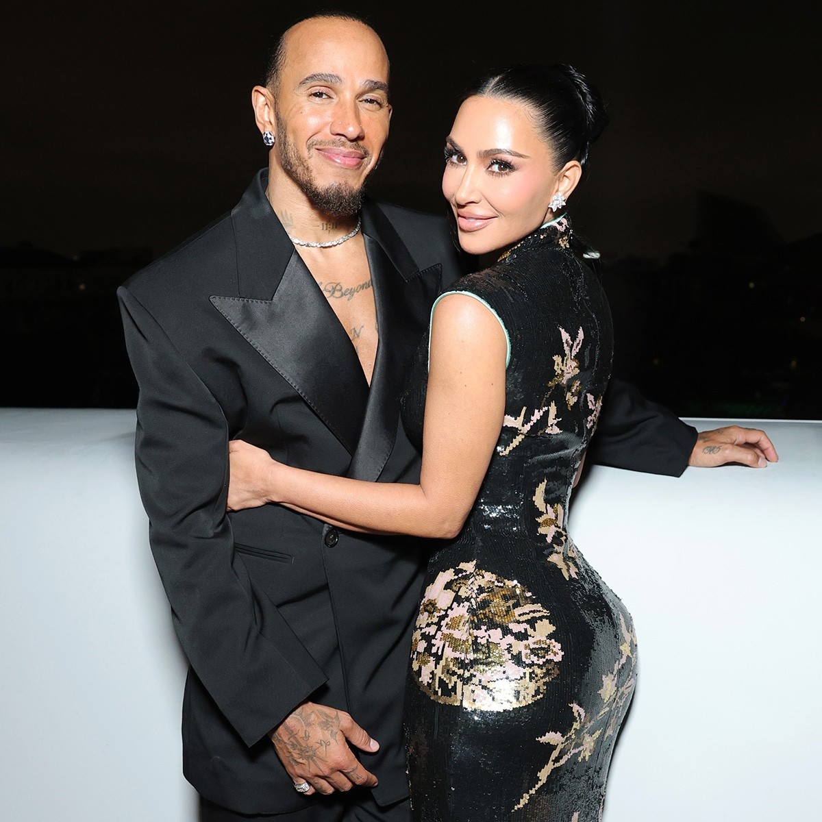 Lewis Hamilton Reveals Golden Gift He Got for Kim Kardashian's 4 Kids