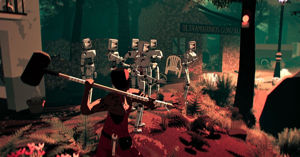 This week in PC games: Run a shady cyberpunk boutique in Probably Stolen, autobattle Viking towns in Northgard Battlegrounds, and trash homophobic robots in Virtue and a Sledgehammer