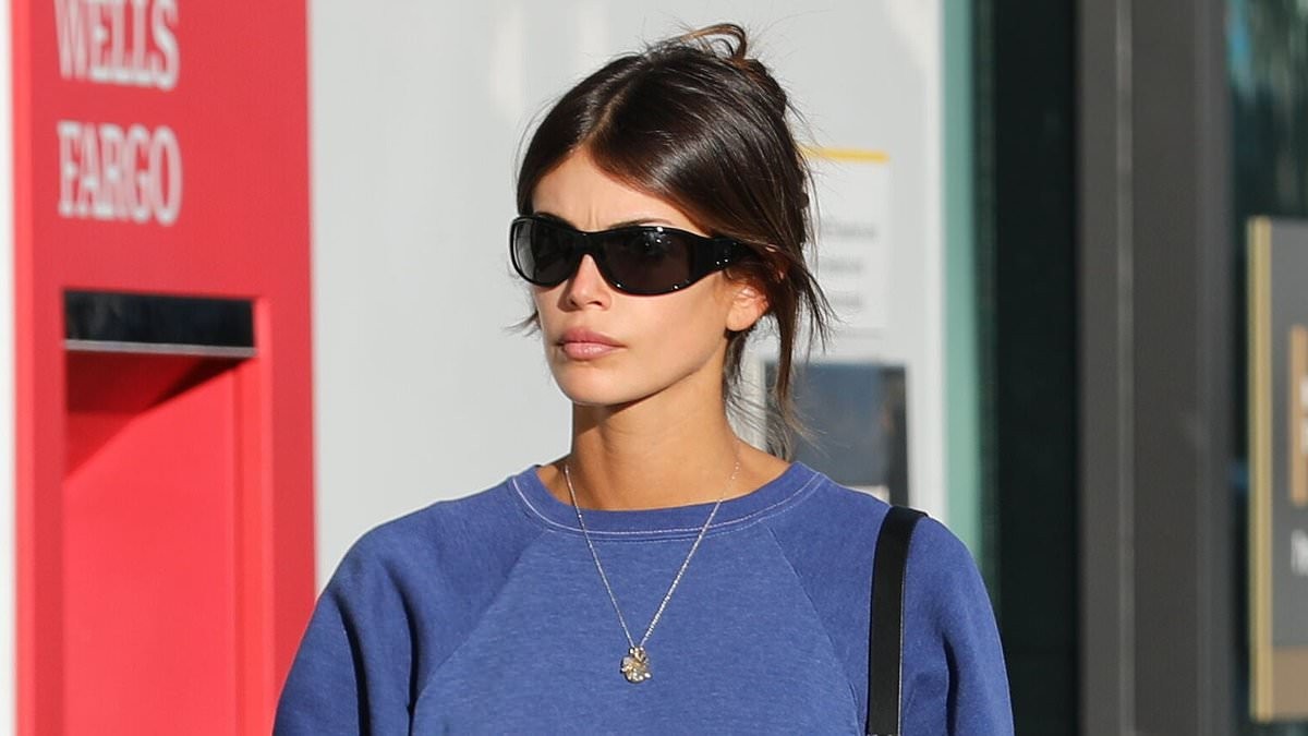 Grieving Kaia Gerber braves the public eye on solo LA outing just weeks after brother Presley's tragic death at 27