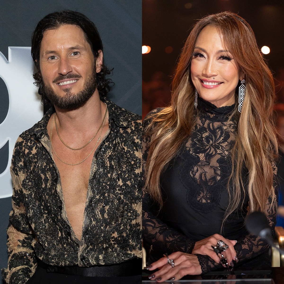 See Carrie Ann Inaba, Val Chmerkovskiy Embrace After His Suspension