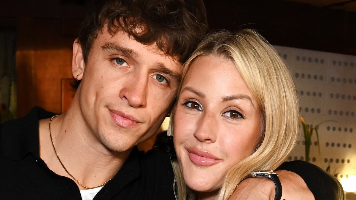Ellie Goulding, 39, gushes over 'fascinating' boyfriend Beau Minniear, 29, in a shirtless video and says his six-pack is the 'least interesting thing about him'