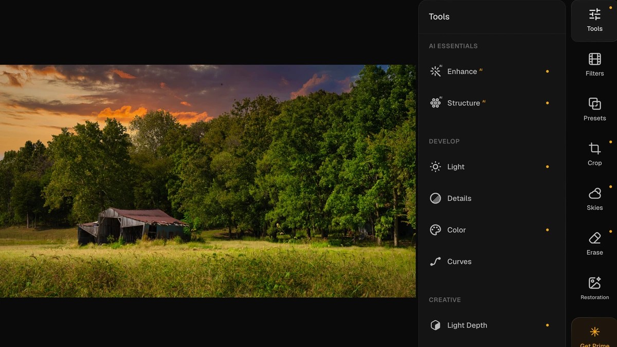 Luminar Comes to Your Browser With AI Editing and Raw Support in a Slick Interface
