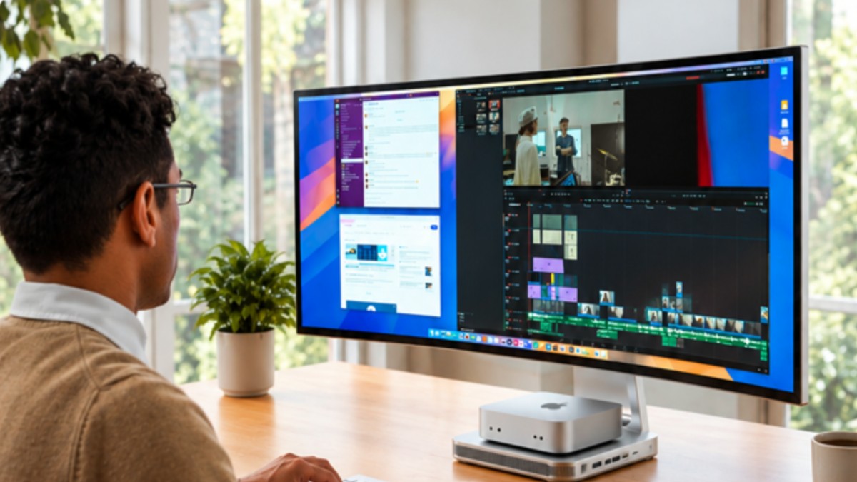 First 5K monitor built for Apple Mac Mini gets $999 preorder price tag — Prisma is a 40-inch curved display with an SSD bay, docking station, charging pad, and a pedestal for your prized possession