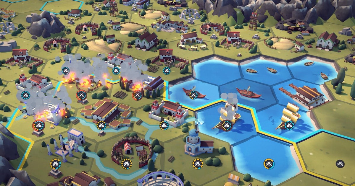 Monarchs at Play is a 4X strategy city-builder about chaining hexagonal tiles that only takes an hour out of your day