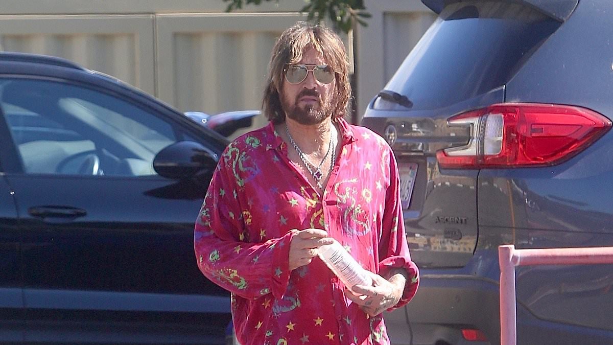 Billy Ray Cyrus dodges Elizabeth Hurley engagement question in first sighting since she sparked rumors with massive diamond ring