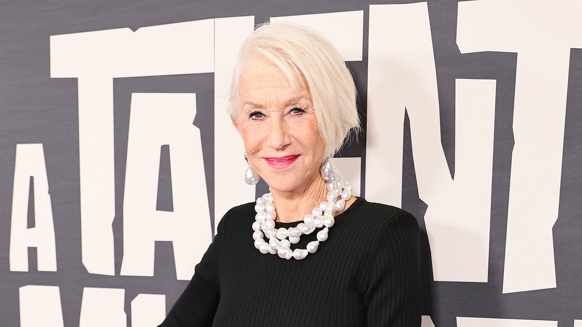 Helen Mirren, 81, looks incredible in a prom skirt and pearls as she walks the red carpet at the A Talent For Murder premiere in New York