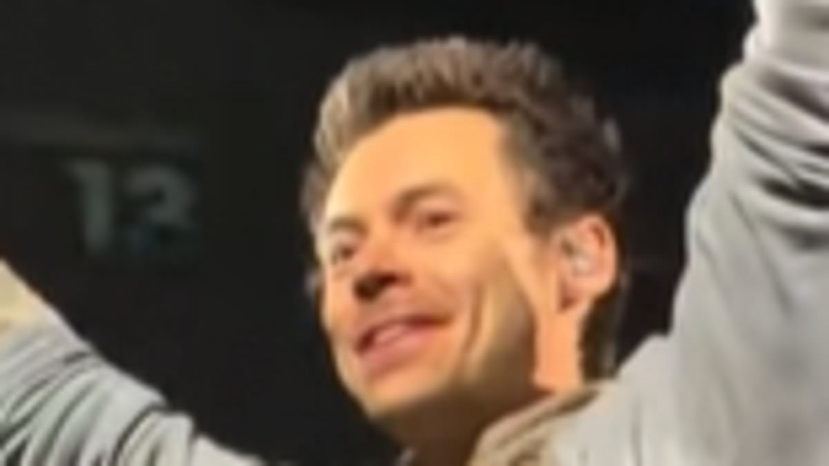 Harry Styles makes a hilarious nod to his X Factor days as he finishes his first Halloween show by recreating his iconic audition outfit