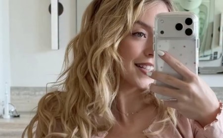 Sydney Sweeney promotes 'nude' lingerie line as she spills out of lacy bra in jaw-dropping video