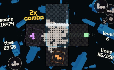 ROTETRA is Tetris where the blocks fall from four different sides at once and lord almighty I don't have the brainspace to be good at it, but it sure is fun