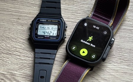 I tested my Apple Watch Ultra 4 against Casio's cheap step-counting retro watch, the Casio F-B100W