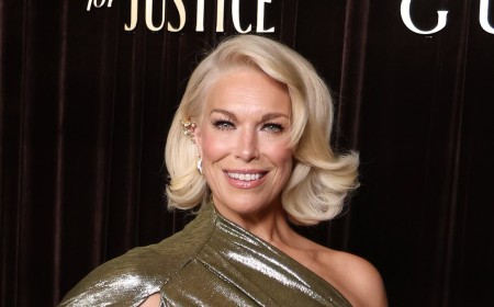 Hannah Waddingham, 52, wows in a figure-hugging green dress as she enjoys fun-filled girls' night with Emma Thompson and Isla Fisher at The Albies