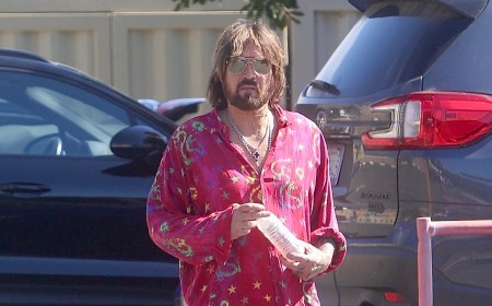 Billy Ray Cyrus dodges Elizabeth Hurley engagement question in first sighting since she sparked rumors with massive diamond ring