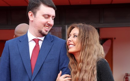 Carol Vorderman makes a red carpet appearance with rarely seen son Cameron, 34, as they pose at the BAFTA Cymru Awards