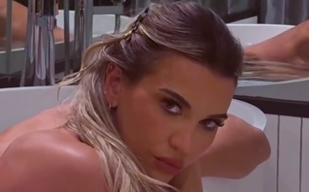 Christine McGuinness poses nude in the bath as she declares she's 'unapologetic and unavailable' while enjoying a luxurious solo hotel stay