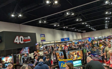 The past, present, and future share a show floor at Pinball Expo 2026