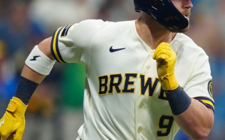 Brewers’ Jake Bauers Almost Quit Baseball. Then, His Wife Got Pregnant