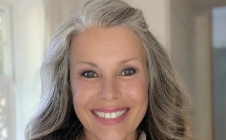 Melinda Messenger, 55, shows off her natural grey hair in stunning selfie as she reveals 'I found real freedom and joy in just letting myself be'
