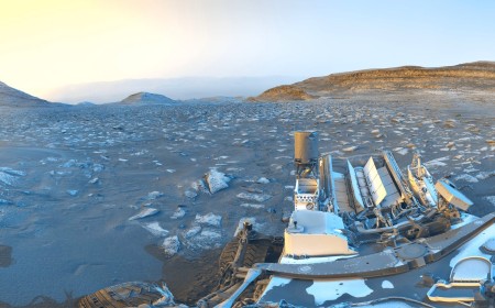 Curiosity Rover Celebrates Its 5,000th Day on Mars With Panorama of Sandy Ridge