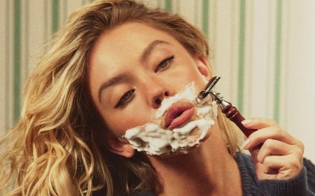 Sydney Sweeney grabs attention as she shaves her face before sticking her tongue out while modelling lingerie from her SYRN line
