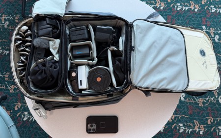 The gear I travel with as a professional camera reviewer