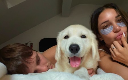 Cruz Beckham gets a dog with girlfriend Jackie Apostel as he finds a loyal new companion after Brooklyn snubbed the family in Paris