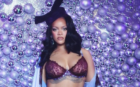 Rihanna celebrates her curves as she models her latest lingerie collection for Savage x Fenty with killer heels