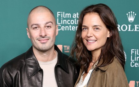 Katie Holmes, 47, goes makeup-free for red carpet appearance with toyboy Jason Bard Yarmosky, 39, in NYC
