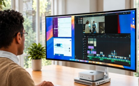 First 5K monitor built for Apple Mac Mini gets $999 preorder price tag — Prisma is a 40-inch curved display with an SSD bay, docking station, charging pad, and a pedestal for your prized possession