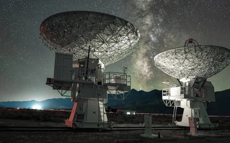 Behind the Shot: How Do You Even Go About Photographing Radio Telescopes Under the Milky Way?