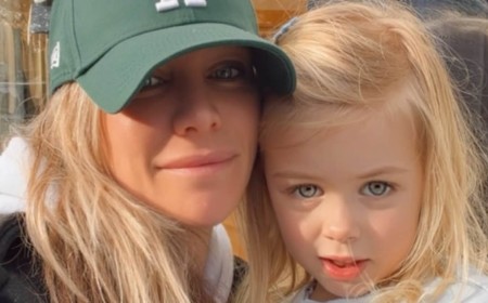 Chloe Madeley issues a warning as she reveals a 'rogue' firework 'exploded' in her daughter's face