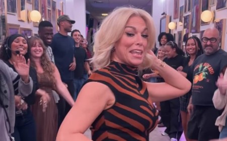 Hannah Waddingham is praised as a 'goddess' and 'national treasure' as she gets her groove on in The Jennifer Hudson Show Spirit Tunnel
