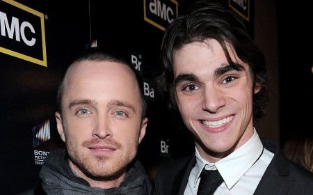 RJ Mitte's costar Aaron Paul recalls the last time he saw the late Breaking Bad actor before his 'absolutely tragic' death