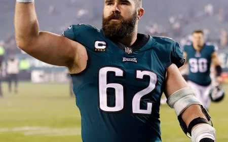Jason Kelce Bares His Post-Retirement Body While Sumo Wrestling