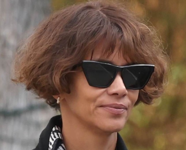 Halle Berry leaves court hand-in-hand with fiance Van Hunt as custody battle with ex Olivier Martinez over claims she abused their son, 13, rages on