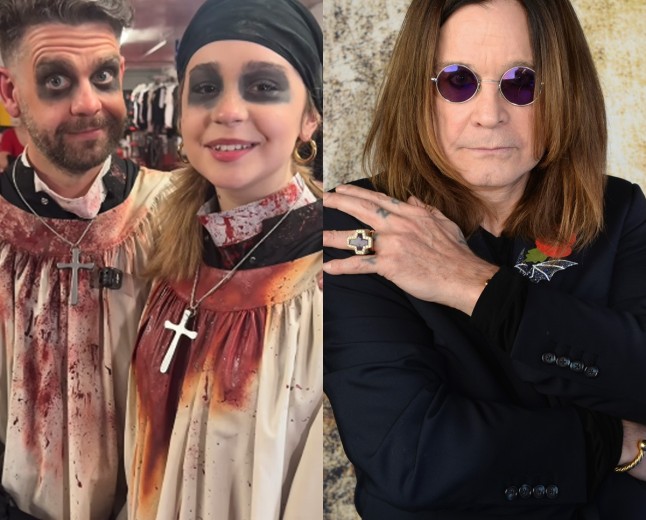 Jack Osbourne, Daughter Pearl Honor Ozzy Osbourne at Horror Nights