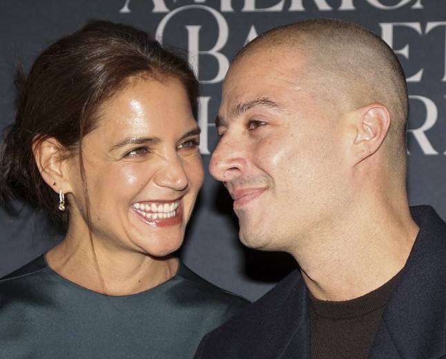 Katie Holmes' face says it all as actress, 47, clings to boytoy Jason Bard Yarmosky, 39, on red carpet at American Ballet Theatre's Fall Gala