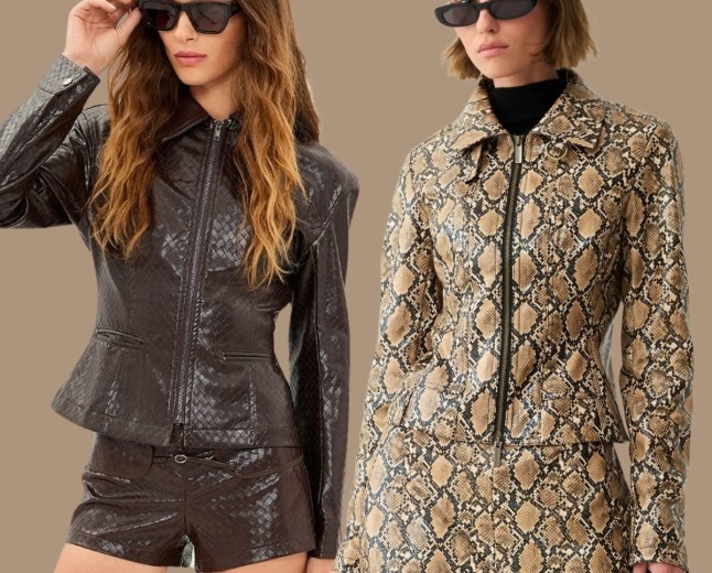 A Matching Leather Set Is the Best Outfit for Fall